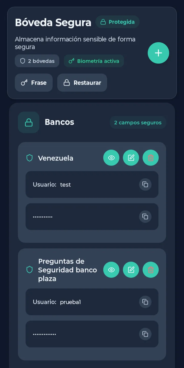 Bóveda segura digital